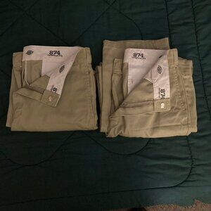 Dickies 874 Khaki work pants. size 33 x 32